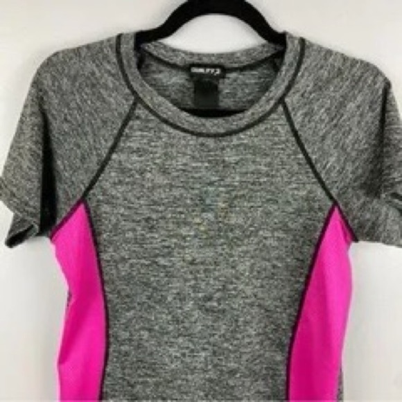 Guilty Grey Pink Short Sleeve Crew Neck Active Tee Large - Picture 6 of 10